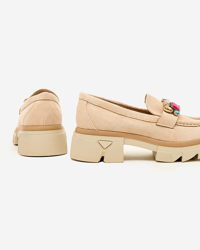 Royalfashion Mokassins mit bunten Steinen Sariner