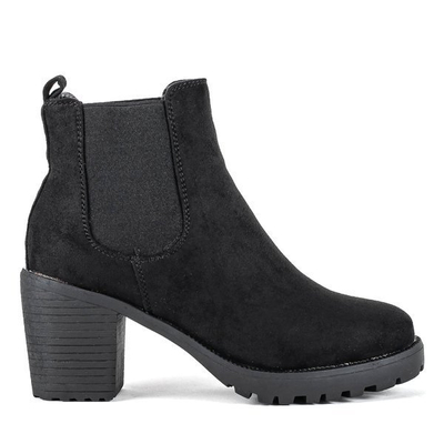 Schwarze Damenstiefel mit hohem Absatz von Brando - Footwear