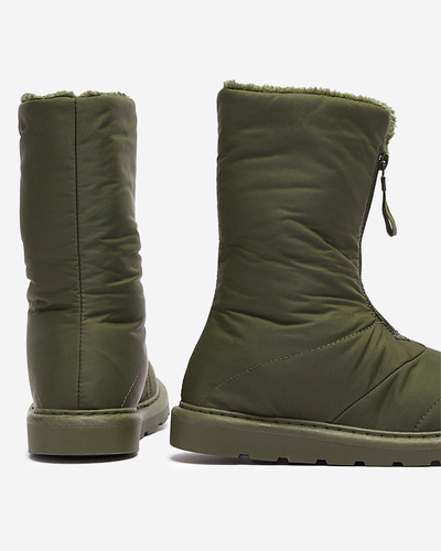 Dunkelgrüne Damenstiefel a'la Schneestiefel Tirigga- Footwear