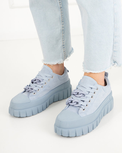 OUTLET Hohe blaue Turnschuhe für Damen Mishta - Schuhe