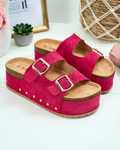 Royalfashion Damen Sodass Plateau-Flip-Flops