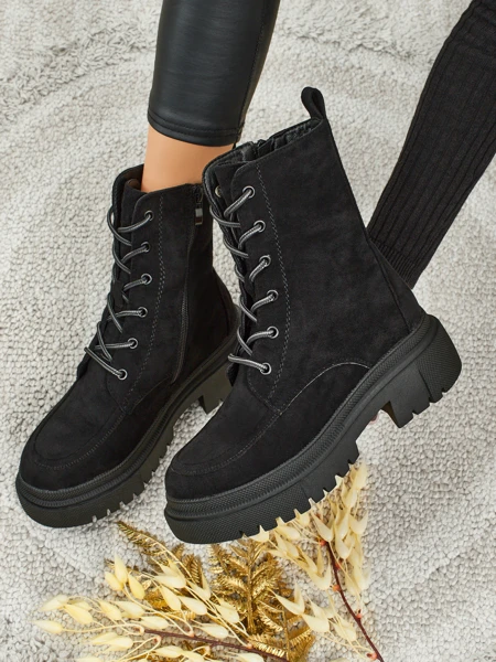 Öko-Wildleder Damen Worker Boots Velisse