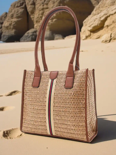 Royalfashion Große Strohtasche für Damen im Sommer
