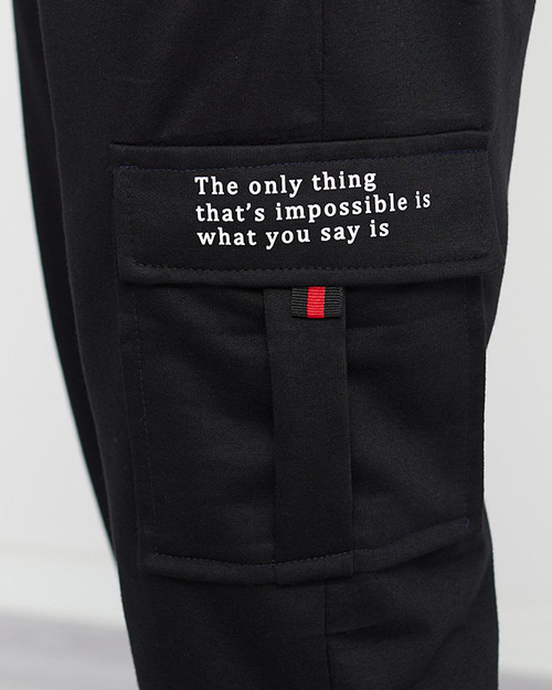 Чоловічі чорні спортивні штани - одяг