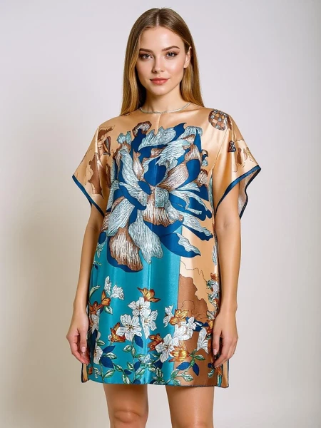 Pareo-Kleid Kalista Royalfashion – mehrfarbig, leichter Stoff, universell