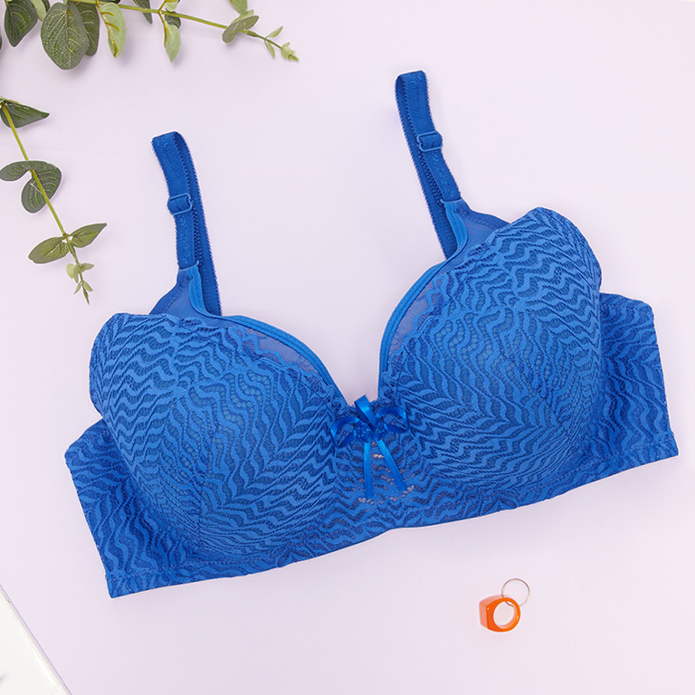 Kobaltblauer Spitzen-BH für Damen - Unterwäsche