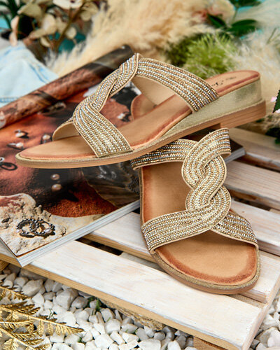 Royalfashion Damen Aorra Flip-Flops mit niedrigem Absatz