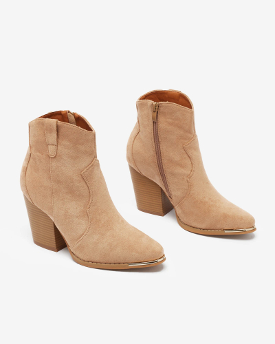 Royalfashion Beige Damenstiefel Diva Charms