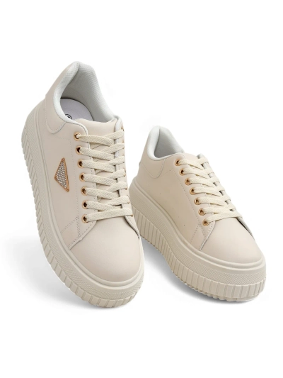 Royalfashion Damen Plattform Sportsneaker mit Alcape-Druck