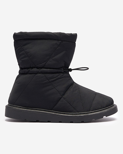 Schwarze Damen Isolierte Stiefel a'la Schneestiefel Kaliolen - Footwear