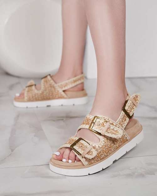 Royalfashion Жіночі босоніжки Lunnay з екозамші