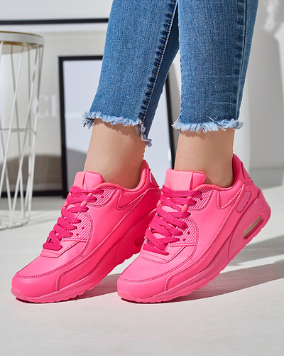 Neon pinke Damen-Sneaker-Sportschuhe Faducy- Footwear