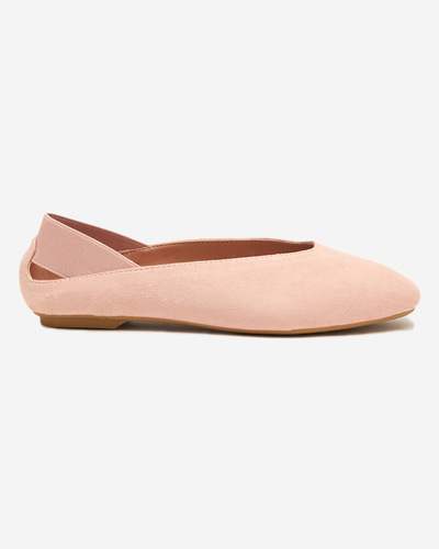 Pinke Damen-Ballerinas mit eckiger Kappe Lojara - Footwear