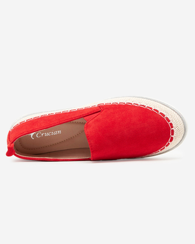 Rote Damen-Slipper Fabiola - Schuhe