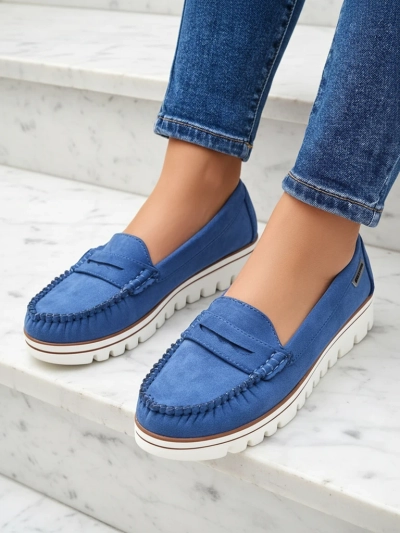 Royalfashion Damen-Eco-Suede-Mokassins Bellisse