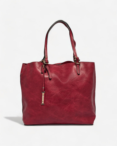 Royalfashion Maroon Damen Shopper Handtasche