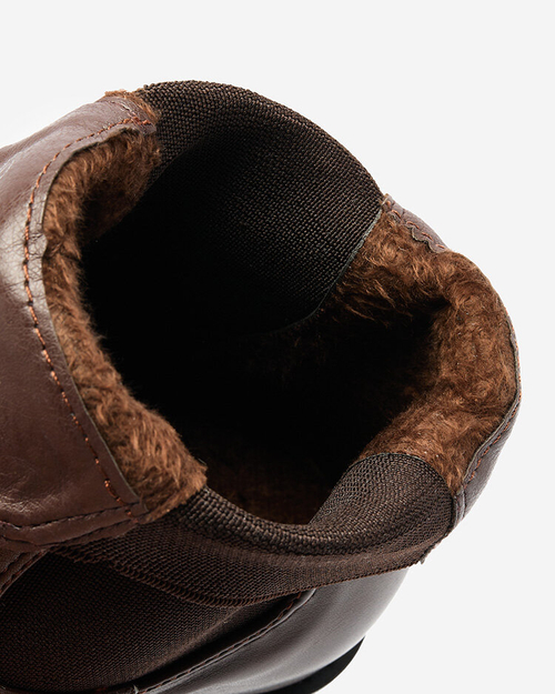 Royalfashion Чорні жіночі черевики a'la sztyblety з прикрасами Ederte