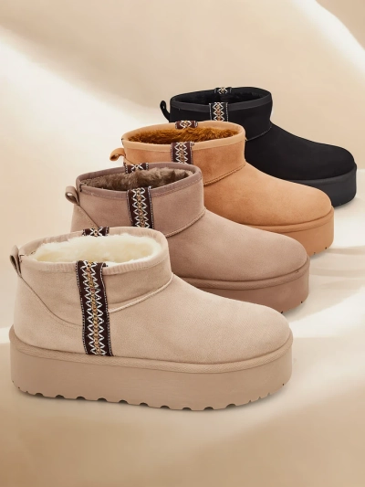 Royalfashion Kurze Winterstiefel für Damen a'la Haluzi