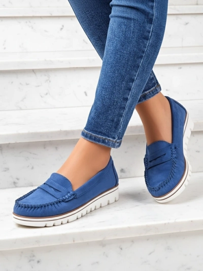 Royalfashion Damen-Eco-Suede-Mokassins Bellisse