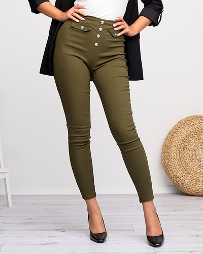 Темно-зелені жіночі трегінси