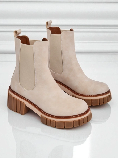 Ботки на підборах з еко нубуку Amber Walk