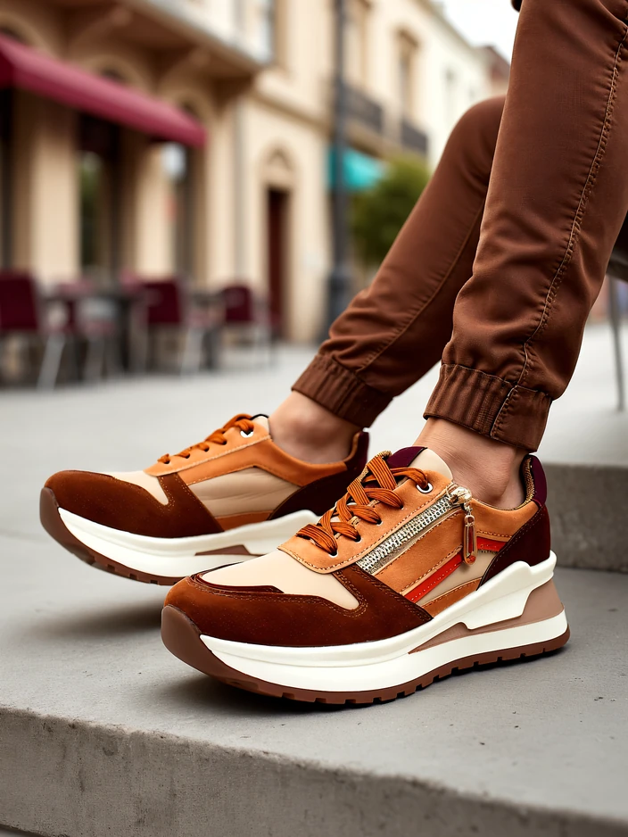 Royalfashion Damen Sportschuhe mit verstecktem Absatz Bessase