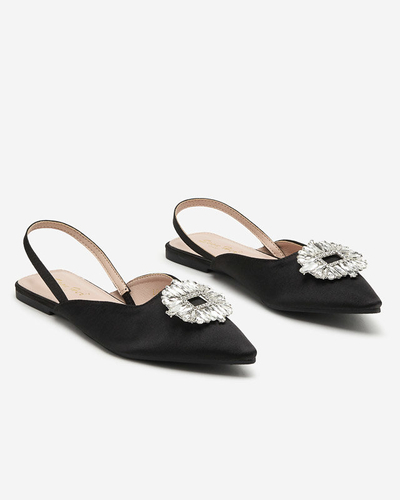 Schwarze Etalli Ballerinas. Schuhe