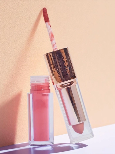 Matter Lippenstift in Stift- und Flüssigform 2-in-1 Rose Nougat