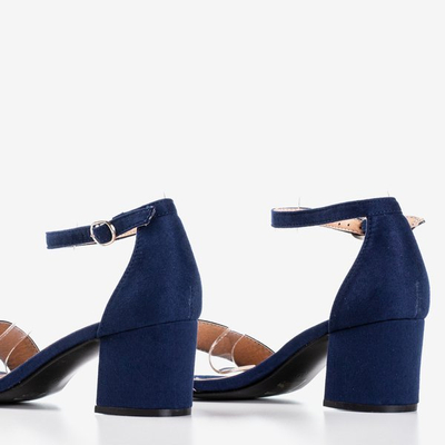 Сині босоніжки на підборах Birma