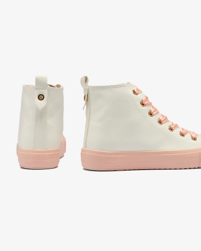 Weiß-Rosa Damen Sportschuhe Macako- Footwear