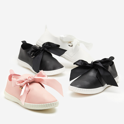 Schwarze Damen-Sneaker zum Hineinschlüpfen Samhu - Footwear