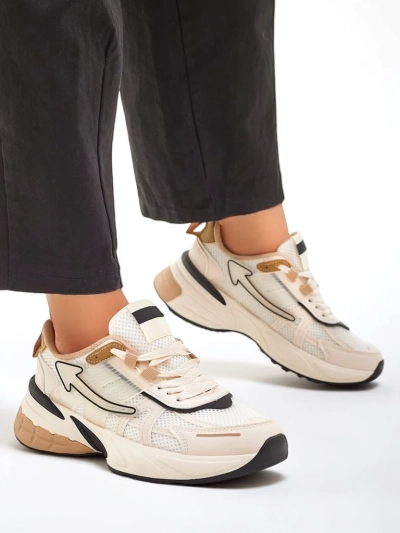Royalfashion Damen Sport Sneakers mit dickerer Sohle Beysa