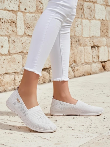 Royalfashion Sportliche Damen-Mokassins Sortpes