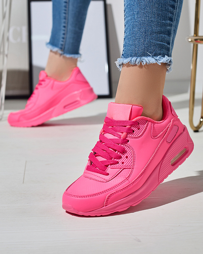 Neon pinke Damen-Sneaker-Sportschuhe Faducy- Footwear