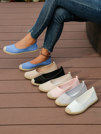 Royalfashion Damen Eco-Suede Espadrilles Aroles