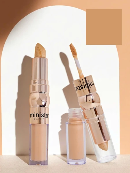 Stick-Highlighter und flüssiger Concealer für das Gesicht 2-in-1 Golden Biscut