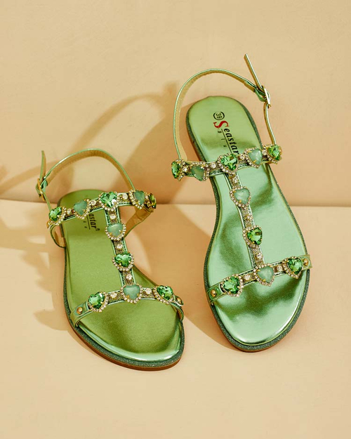 Royalfashion Жіночі босоніжки Selina zirconia