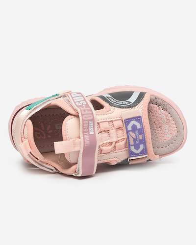 Rosa Kindersandalen mit Klettverschluss Wukapi - Schuhe