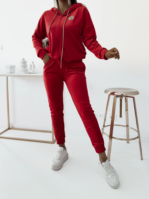 Комплект жіночих велюрових світшотів Royalfashion Red