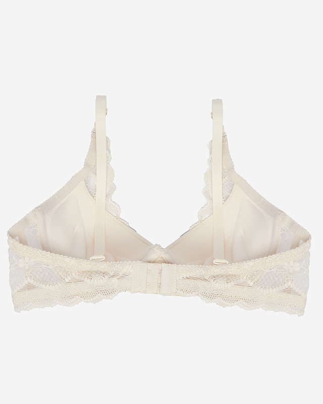 Beige Damen-Spitzen-BH - Dessous