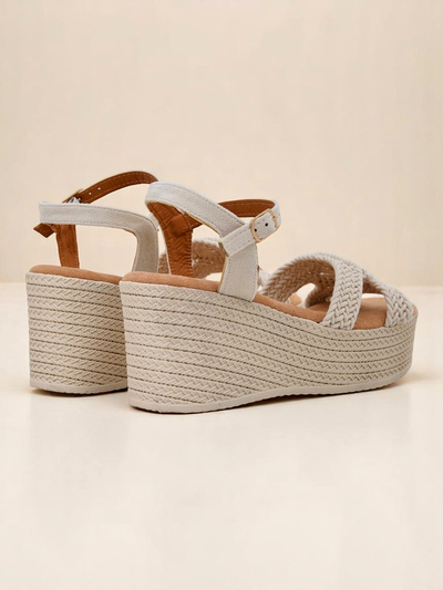 Royalfashion Damen Keilsandaletten geflochten Sunny Day