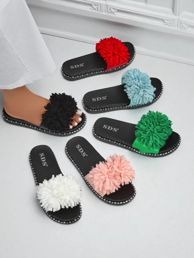 Royalfashion Damen Pantoletten Flora Blide mit flacher Sohle