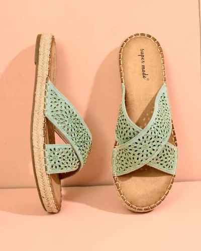 Royalfashion Damen Tivona flache Sohle Flip-Flops