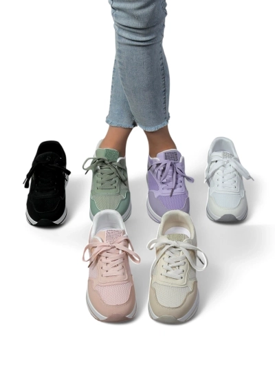 Royalfashion Damen Sport Sneakers auf einer Plattform Revided