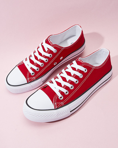 Rote klassische Damen-Schnürsneaker Ogisa - Schuhe