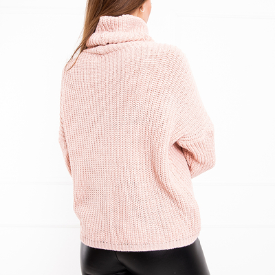 Rosa Rollkragenpullover für Damen - Kleidung