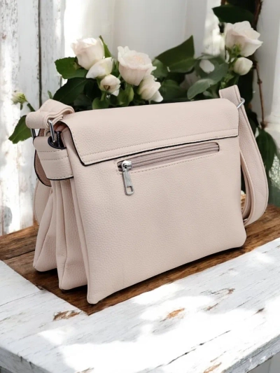 Royalfashion Kleine Damenhandtasche aus ökologischem Leder mit 3 Fächern