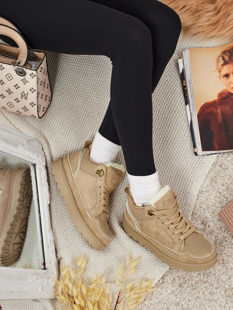 Faylo Damen-Sneakers mit Warmfutter