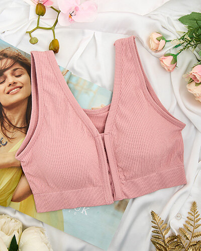 Royalfashion Damen-Sport-BH in Rippenstruktur