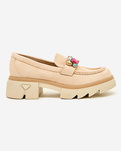 Мокасини Royalfashion з різнокольоровим камінням Sariner